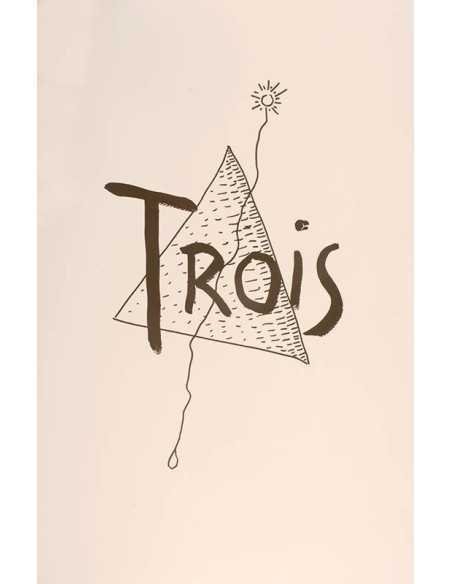 Trois (Alphabet pour Adultes) Dessin pour illustrer la lettre T (co...