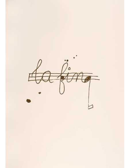 la fin "the end" (Alphabet pour Adultes) Drawing  to illustrate "th...