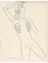 Les Mains Libres, p.87 : Nu Nu ailé, dessin de Man Ray, dans le liv...