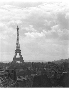 Eiffel tower view of the Eiffel Tower from the rooftops of Paris Ei...