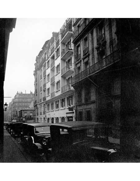 street in Paris Street of Paris, buildings with parked cars street ...