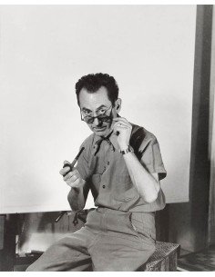 Man Ray à Hollywood autoportrait annoté Man in Hollywood assis rega...