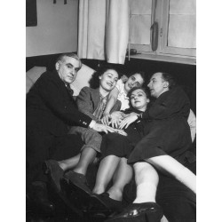 Christian Zervos, Nusch Eluard, Yvonne Zervos, Cécile Eluard, Paul Eluard