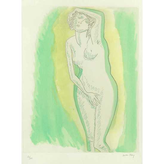 Kiki de Montparnasse dessin femme main se cachant le sexe, autre ma...