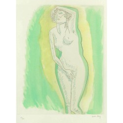 Kiki de Montparnasse dessin femme main se cachant le sexe, autre ma...