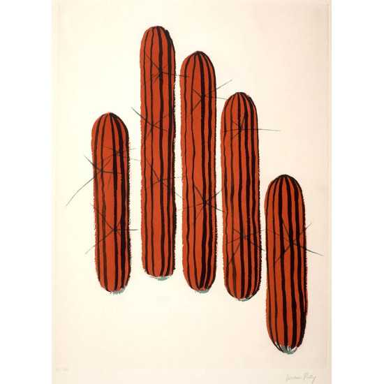 Transfiguration d'un cactus aquarelle sur papier Edition en aquatin...