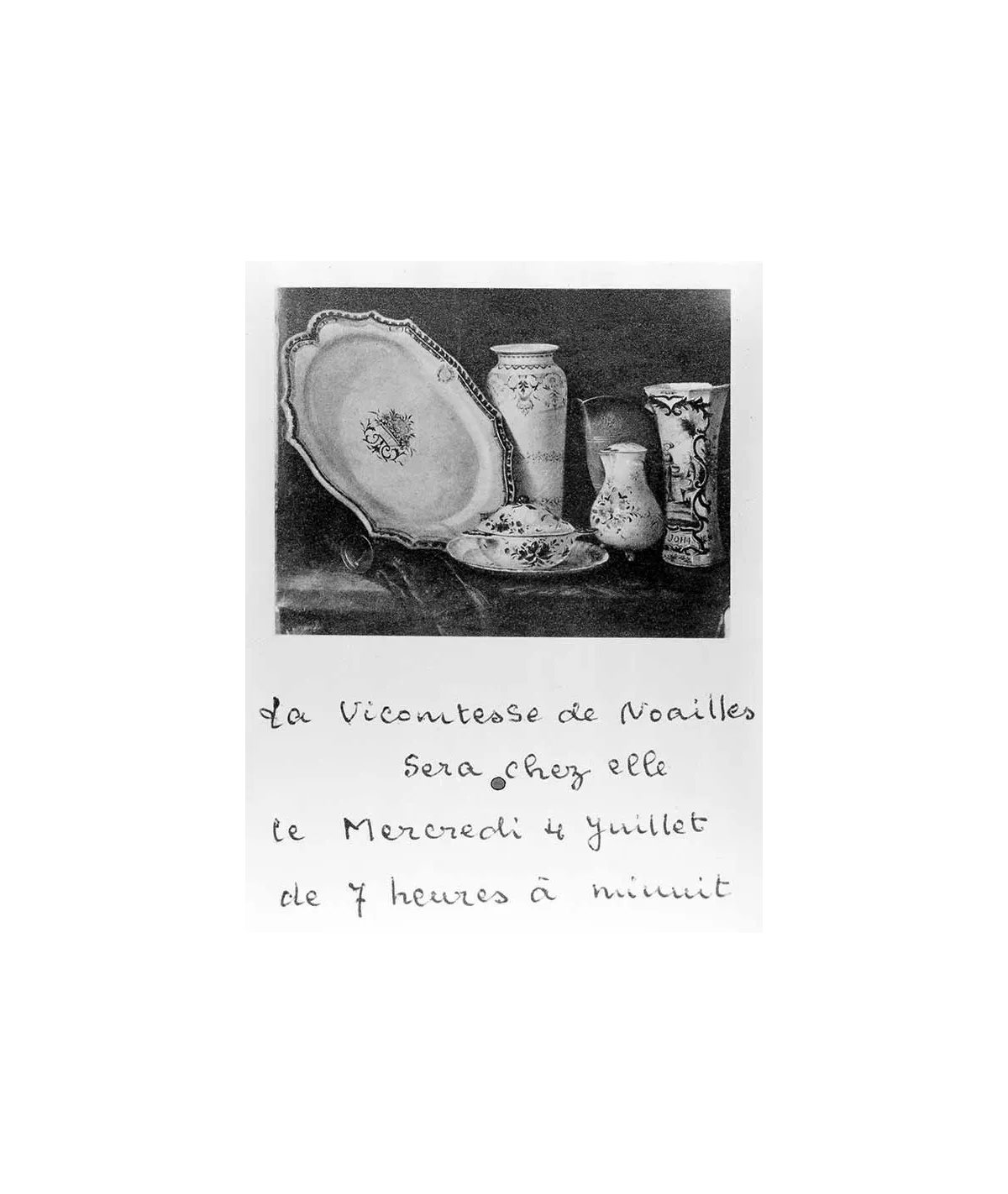 manray|Man Ray photo / TELIMAGE|Carton invitation chez la Vicomtesse de Noailles||Photographies