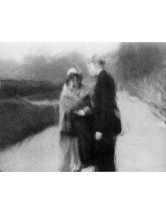 L'Étoile de mer extrait du film de Man Ray - homme et femme flous e...