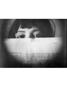 L'Étoile de mer extrait du film de Man Ray - visage de femme derriè...