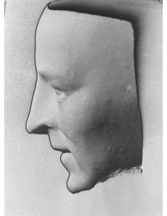 Masque de mort de Modigliani masque de profil solarisation Masque d...