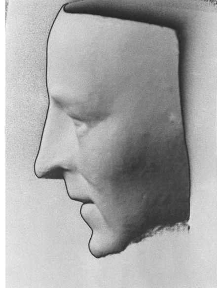 Masque de mort de Modigliani masque de profil solarisation Masque d...