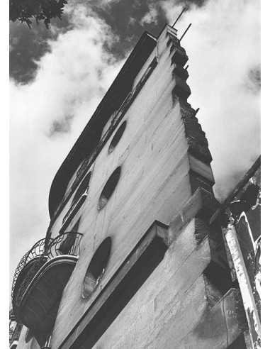 229 Building at 229 boulevard Raspail, Paris from low angle with cl...