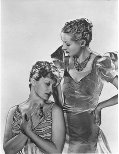 (ashion) solarization two models women solarization one sitting the...