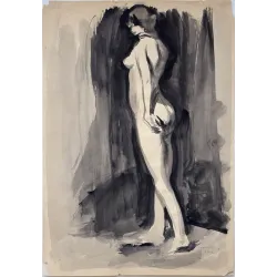 manray|Man Ray photo / TELIMAGE|no title (nude)||Drawing