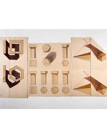 Untitled (architectural drawing) Color photography study for an etu...