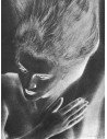 Jacqueline Goddard solarization negative portrait woman nude chest ...