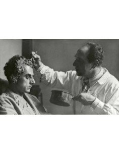 Man Ray (moulage masque) préparation moulage du masque de Man Ray p...