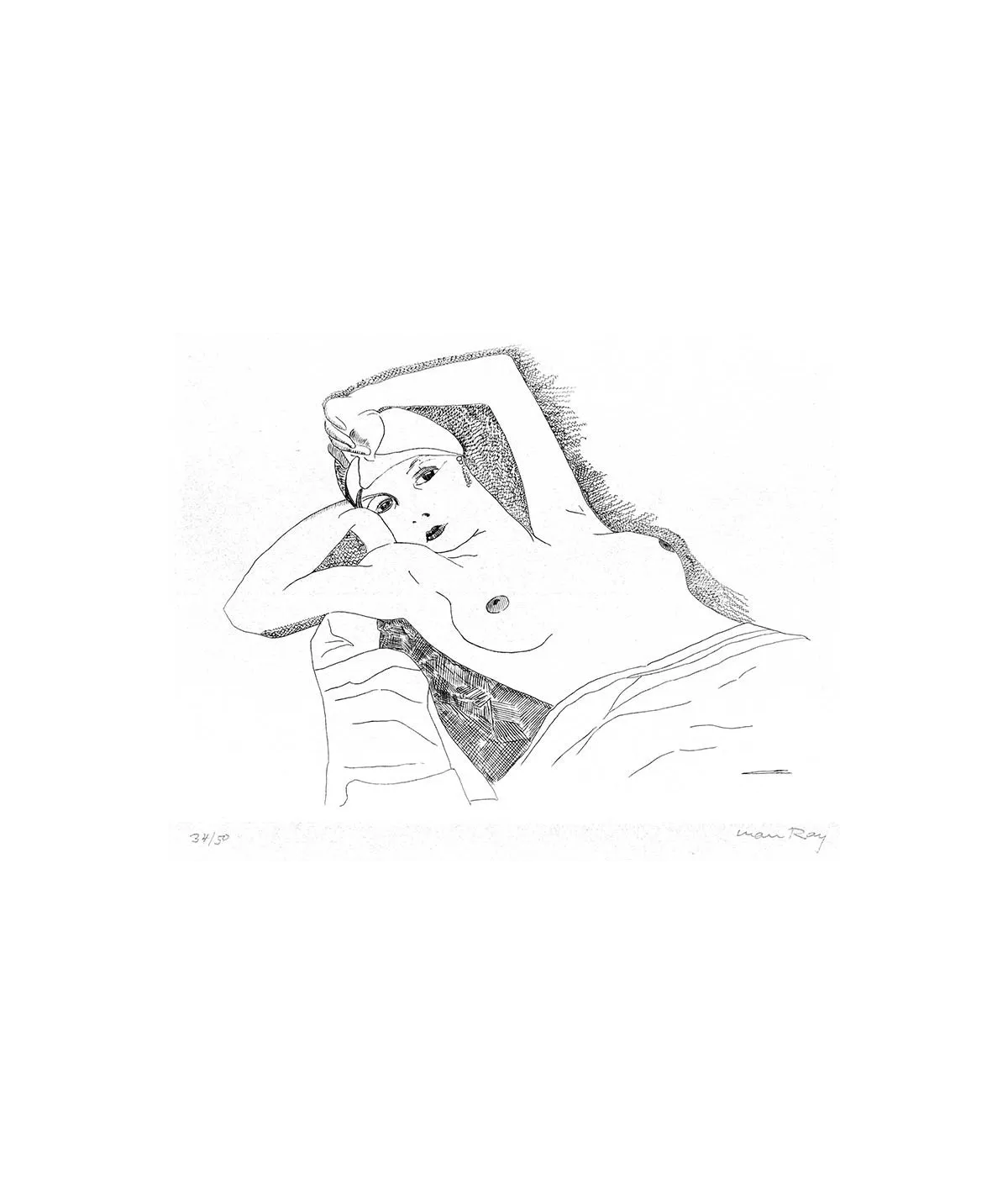 manray|Man Ray photo / TELIMAGE|Kiki de Montparnasse||Drawing