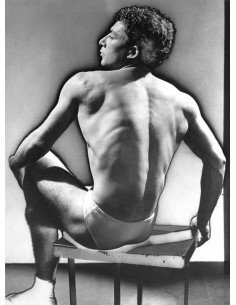 male nude nude man sitting from behind solarization male nude